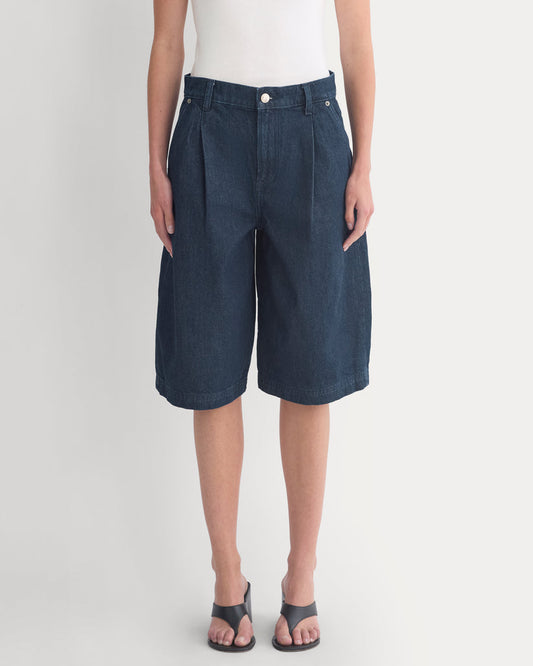 High-Rise Pleated Culotte