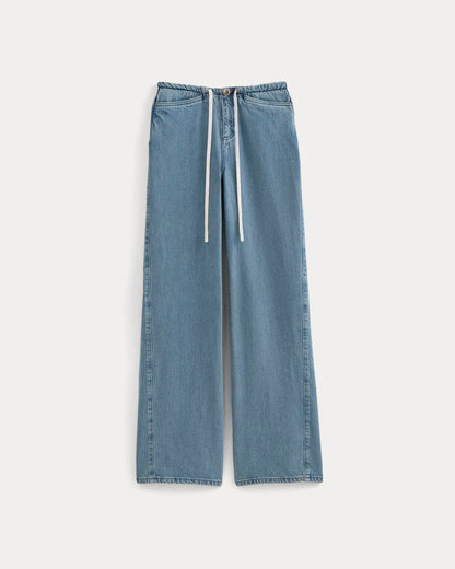 Low-Slung Tie-Front Jean