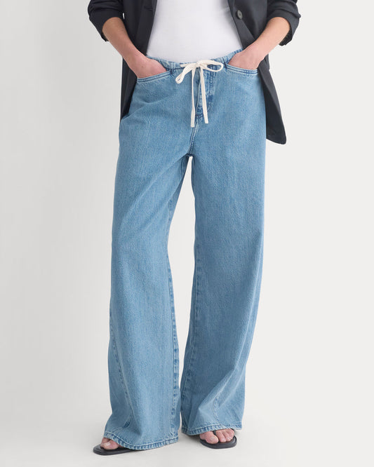 Low-Slung Tie-Front Jean