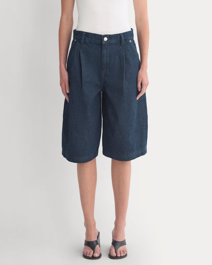 High-Rise Pleated Culotte