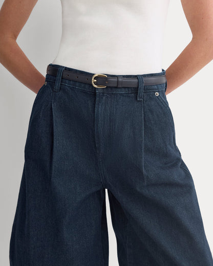 High-Rise Pleated Culotte