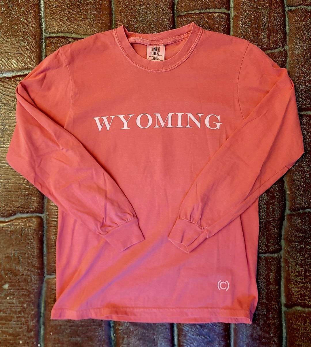 Wyoming Long Sleeve T-shirt, Comfy, Watermelon Color